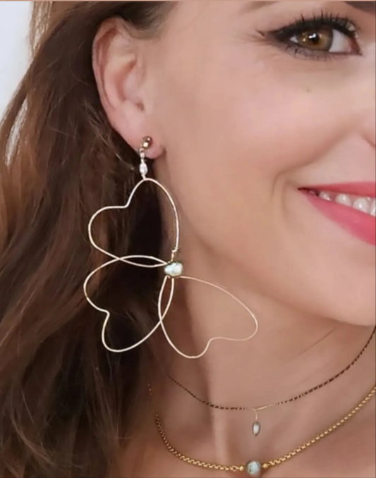 Boucles d'oreilles fleurs