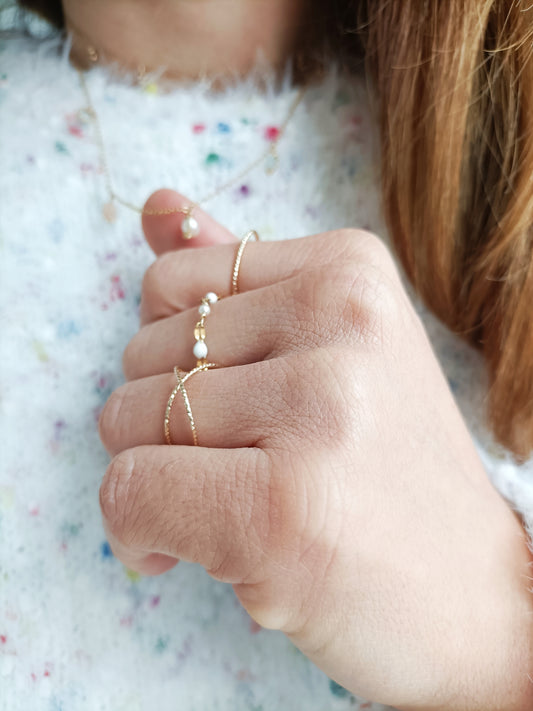 Bague croisée