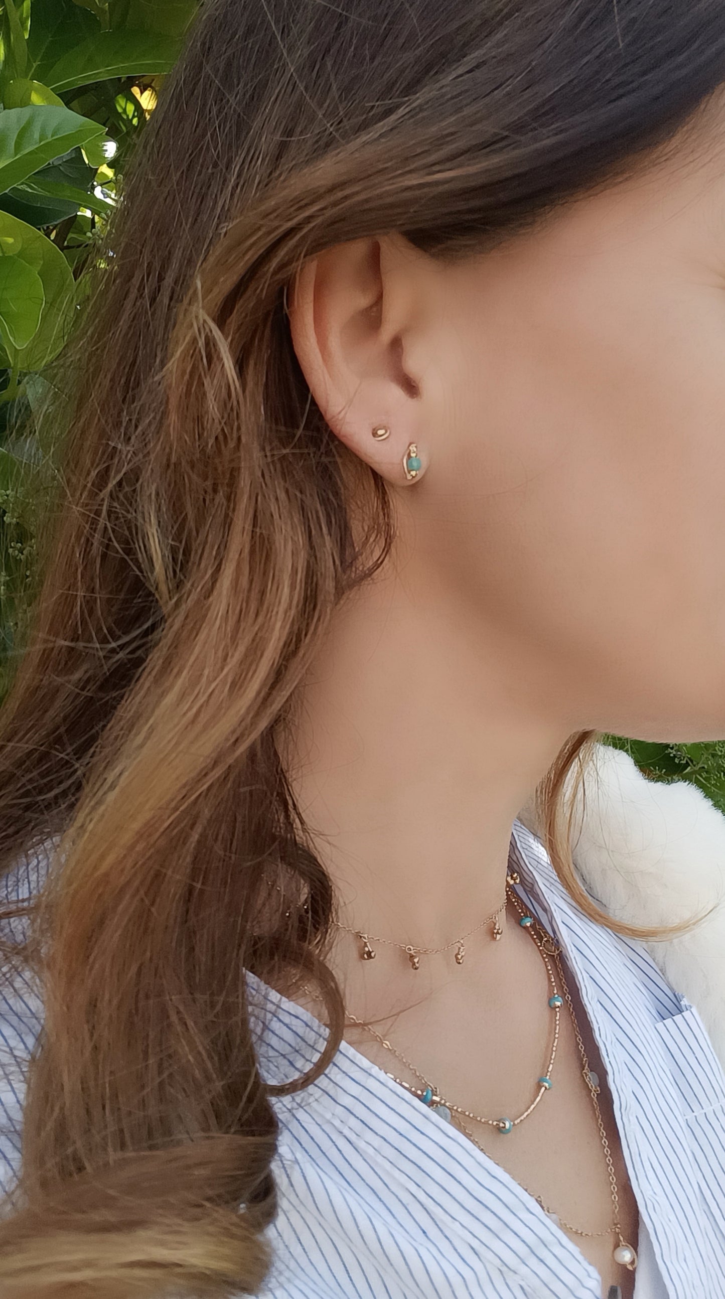 Boucles d'oreilles puces